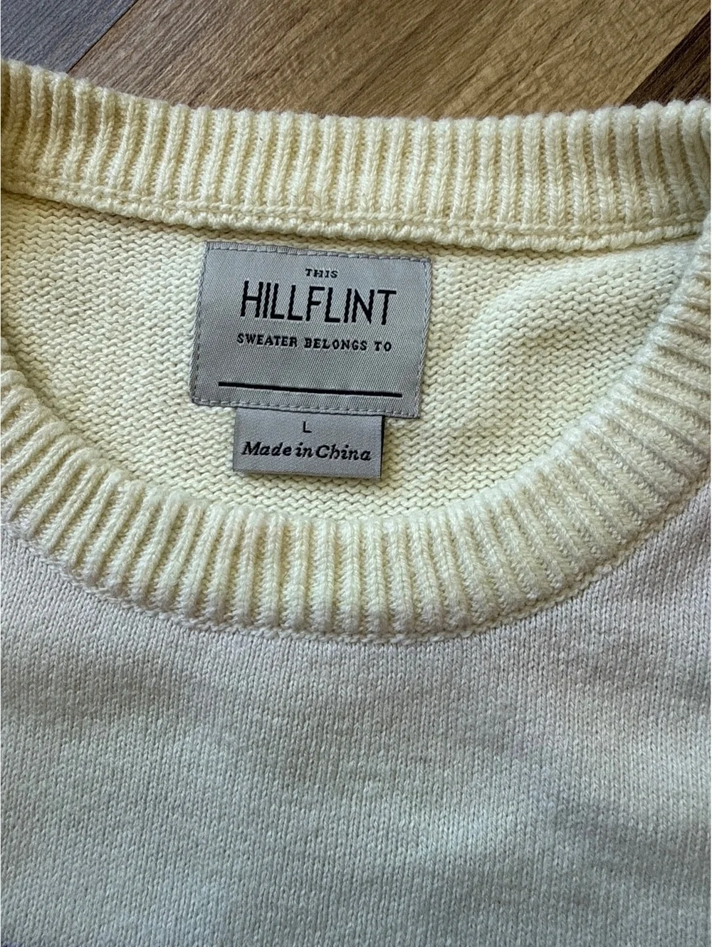 Hillflint Clemson Tigers Knit Sweater Men's Large Orange Crewneck Cotton Blend